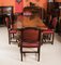 Jacobean Revival Oak Refectory Dining Table & 6 Chairs, 20th Century, Set of 7 2