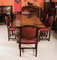Tavolo da refettorio in quercia con sei sedie, XX secolo, set di 7, Immagine 2