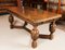 Jacobean Revival Oak Refectory Dining Table & 6 Chairs, 20th Century, Set of 7 4