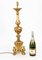 Lampada da tavolo grande barocca dorata, Italia, metà XX secolo, Immagine 8