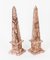 Pink Marble Obelisks, Mid-20th Century, Set of 2 2