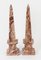 Pink Marble Obelisks, Mid-20th Century, Set of 2 13