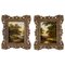 Jan Evert Morel, paisajes, siglo XVIII, pinturas al óleo sobre tablero, enmarcado, juego de 2, Imagen 1