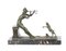 Figurine de Jeune Fille et Agneau Art Déco en Bronze par Henri Fugere, 1920s 2