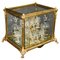 French Ormolu & Glass Tantalus Cave a Liqueur from Baccarat, 19th Century, Image 1