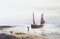 Gustave De Bréanski, pinturas de paisajes marinos, siglo XIX, óleo sobre lienzo, enmarcado. Juego de 2, Imagen 11