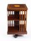 Edwardian Revolving Bookcase in Flame Mahogany, Early 20th Century, Image 3