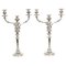 George III Three Light Candelabra by Matthew Boulton, 18th Century, Set of 2 1