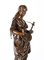 Albert Ernst Carrier, Maiden Playing a liute, XIX secolo, scultura in bronzo, Immagine 4