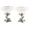 Victorian English Silver Plate and Cut Glass Centrepieces, 1883, Set of 2 1