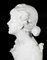 Auguste Moreau, Portrait Büste, 19. Jh., Carrara Marmor Skulptur 4