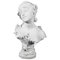 Auguste Moreau, Portrait Bust, 19th Century, Carrara Marble Sculpture 1