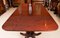 Regency Twin Pillar Dining Table & 10 Swag Back Chairs, 19th Century, Set of 11 10