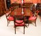 Regency Twin Pillar Dining Table & 10 Swag Back Chairs, 19th Century, Set of 11 2