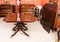 Regency Twin Pillar Dining Table & 10 Swag Back Chairs, 19th Century, Set of 11 7