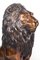 Cast Bronze Seated Lions, 20th Century, Set of 2, Image 6