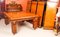 Mesa de comedor Isabelina Revival Pollard de roble y 14 sillas, siglo XIX. Juego de 15, Imagen 7