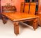 Elizabethan Revival Pollard Oak Dining Table and 14 Chairs, 19th Century, Set of 15 6