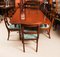 Regency Flame Mahogany Dining Table & 12 Chairs, 19th Century, Set of 13, Image 2
