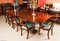 Tavolo da pranzo Regency in mogano con 12 sedie, XIX secolo, set di 13, Immagine 3