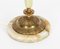 Lámpara de mesa francesa de ónix crema, años 20, Imagen 7