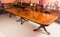Regency Style Inlaid Flame Mahogany Dining Table, 20th Century 17