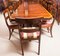 Regency Style Inlaid Flame Mahogany Dining Table, 20th Century 4