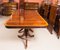 Regency Style Inlaid Flame Mahogany Dining Table, 20th Century 9