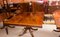 Regency Style Inlaid Flame Mahogany Dining Table, 20th Century 10