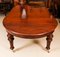 Oval Extending Dining Table & 10 Balloon Back Dining Chairs, 19th Century, Set of 11, Image 8