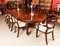 Oval Extending Dining Table & 10 Balloon Back Dining Chairs, 19th Century, Set of 11 3