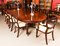 Tavolo da pranzo ovale allungabile con 10 sedie, XIX secolo, set di 11, Immagine 3