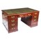 Victorian Pedestal Partner Desk in Mahogany, 19th Century, Image 1