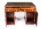 Victorian Flame Mahogany Partner Pedestal Desk, 19th Century 16