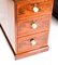 Victorian Flame Mahogany Partner Pedestal Desk, 19th Century, Image 10