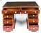 Victorian Flame Mahogany Partner Pedestal Desk, 19th Century, Image 11