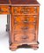 George III Revival Flame Mahogany Partner Pedestal Desk, 19th Century 6
