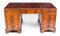 George III Revival Partner-Schreibtisch aus geflammtem Mahagoni, 19. Jh 2