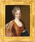 Französische Künstlerin, Portrait einer Dame, 18. Jh., Öl auf Leinwand, Gerahmt 1
