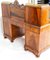 Victorian Burr Walnut Dickens Pedestal Desk, 19th Century 20