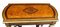 Mesa de juegos de amboyna y madera ebonizada, siglo XIX, Imagen 3