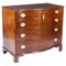 George III Serpentine Flame Mahogany Chest of Drawers, 18th Century 1
