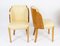 Art Deco Birdseye Maple Dining Table & 6 Cloud Back Chairs, 1920s, Set of 7 12