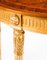 Giltwood Marquetry Half Moon Console Tables, 20th Century, Set of 2 12