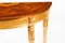 Giltwood Marquetry Half Moon Console Tables, 20th Century, Set of 2 8