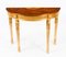 Giltwood Marquetry Half Moon Console Tables, 20th Century, Set of 2 3