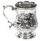 Victorian Silver Plated Embossed and Engraved Mug, 19th Century 1
