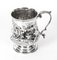 Victorian Silver Plated Embossed and Engraved Mug, 19th Century 10