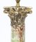 Lámpara de mesa francesa de ónix con columna corintia, siglo XIX, Imagen 6