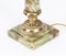 Lámpara de mesa francesa de ónix con columna corintia, siglo XIX, Imagen 8